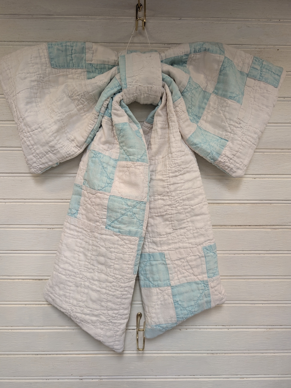 Vintage Quilt Bow for Home Decor